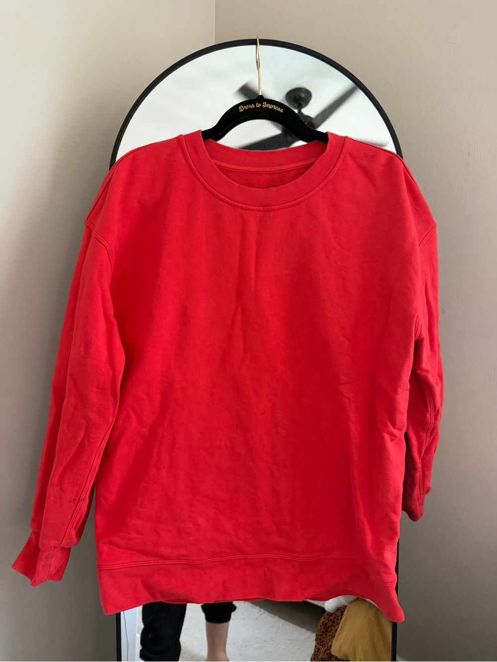 Lululemon Bright Red Crewneck Sweatshirt